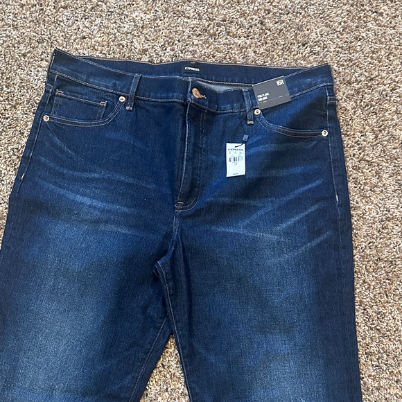 Express Women's Blue Flare Jeans - Picture 3 of 10